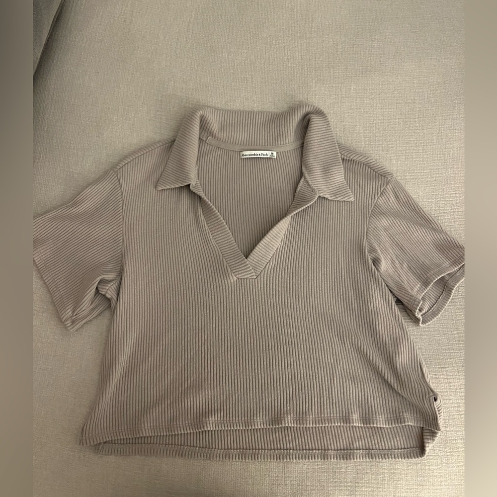 Abercrombie cozy rib collared shirt